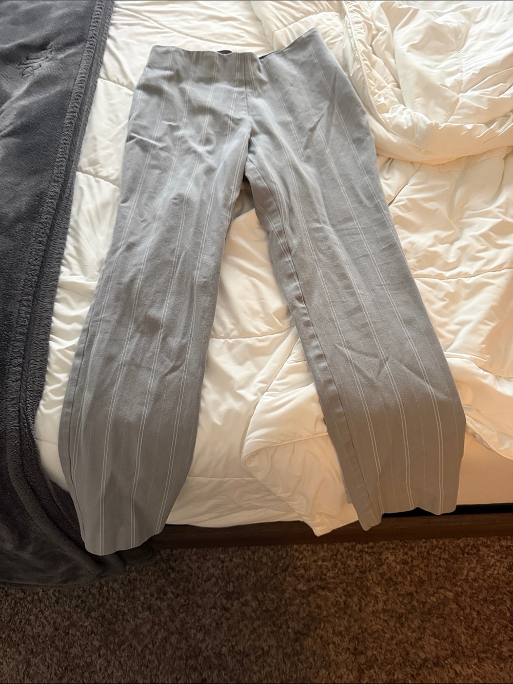 Women’s Gray Pinstripe Dress Pants
